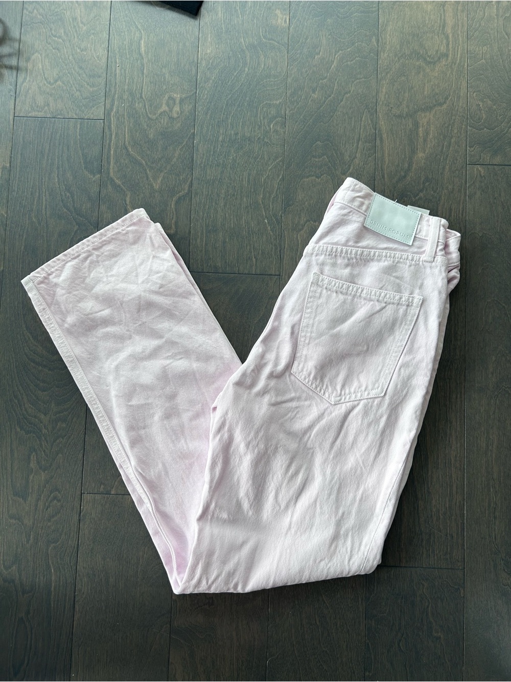Women’s Denim Forum The Joni High Rise Loose 29L size 24 light pink 100% cotton